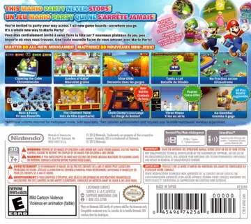 Mario Party - Island Tour (Usa) box cover back